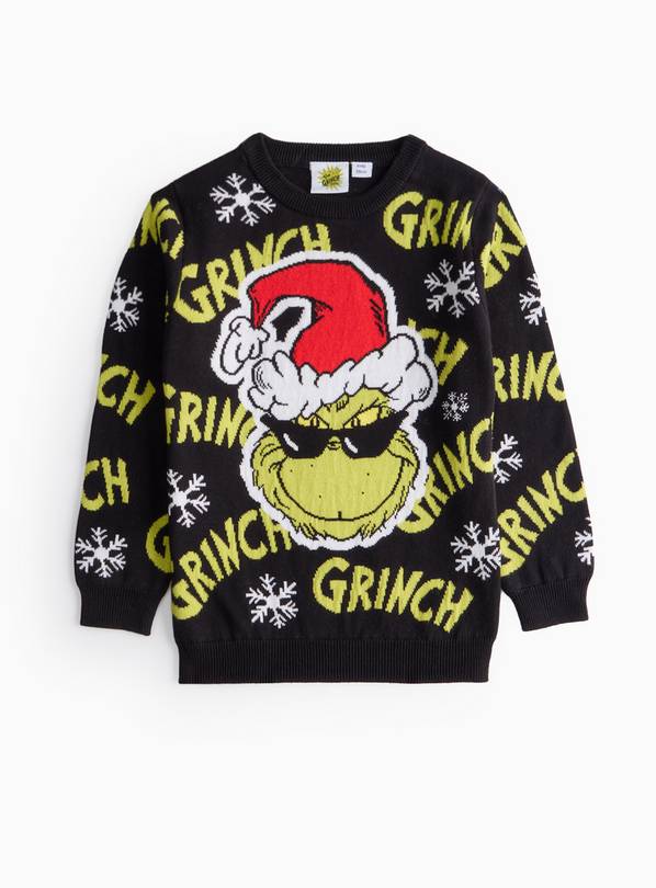 Grinch Mini Me Knitted Christmas Jumper 7 years